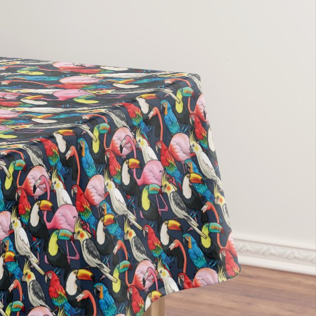 Exotische Vögel Tischdecke (Beispiel)