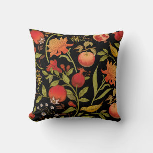 Exotische Vogelarten Blume Vintage Illustration Kissen