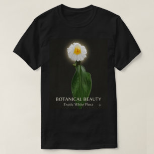 Exotische Weiße Tropische Blume Botanische Natur T T-Shirt