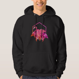 Exotische Wildvögel Tropische Tiere Rosa Flamin Hoodie