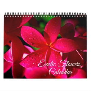 Exotischer Blumenkalender Kalender
