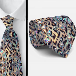 Exotischer Faux-Seide Luxus-Trendy-Opal-Gentlema Krawatte