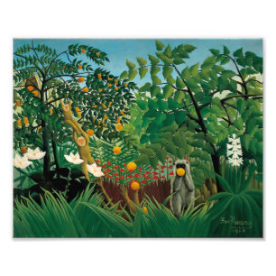 Exotischer Landschaftsdruck Henri Rousseaus Fotodruck