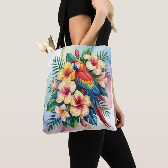 Exotischer Papagei Tasche (Von Nahem)