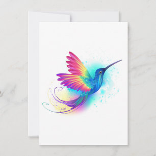 Exotischer Regenbogenkolibri Einladung