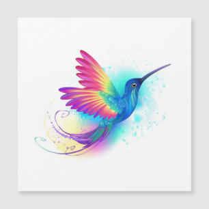 Exotischer Regenbogenkolibri Magnetkarte