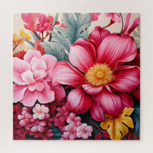Exotischer rosa tropischer Blumengarten