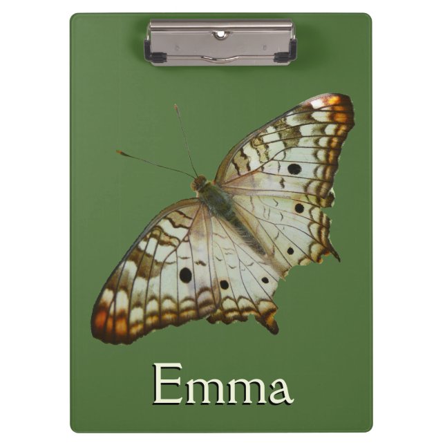 Exotischer Schmetterling aus St. Lucia Klemmbrett (Vorderseite)