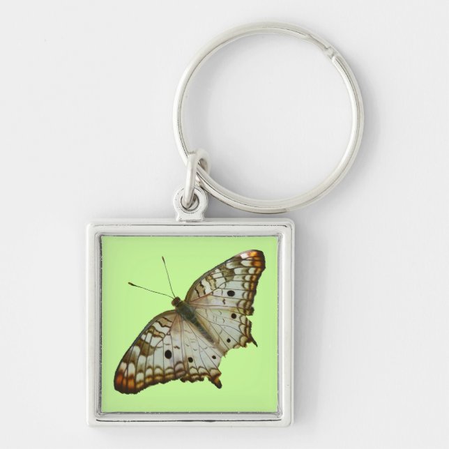 Exotischer Schmetterling aus St. Lucia Schlüsselanhänger (Vorne)
