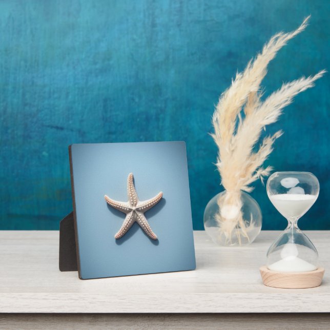 Exotischer Seestern mit blauem Hintergrund Fotoplatte (InSitu)