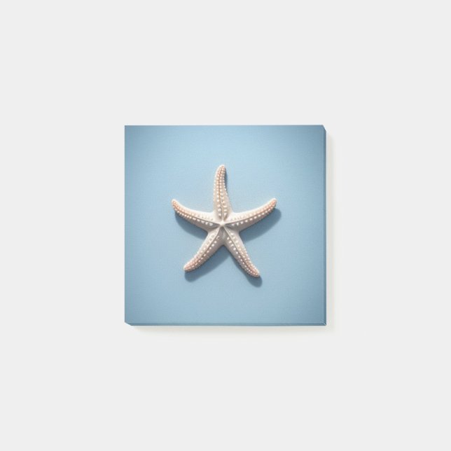 Exotischer Starfish mit blauem Hintergrund Post-it Klebezettel (Vorderseite)