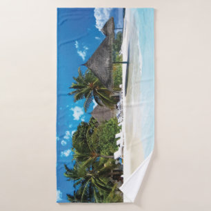 Exotischer Strand Badehandtuch