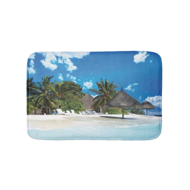 Exotischer Strand Badematte (Vorderseite)