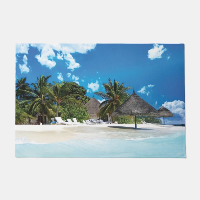 Exotischer Strand Fußmatte (Vorderseite)