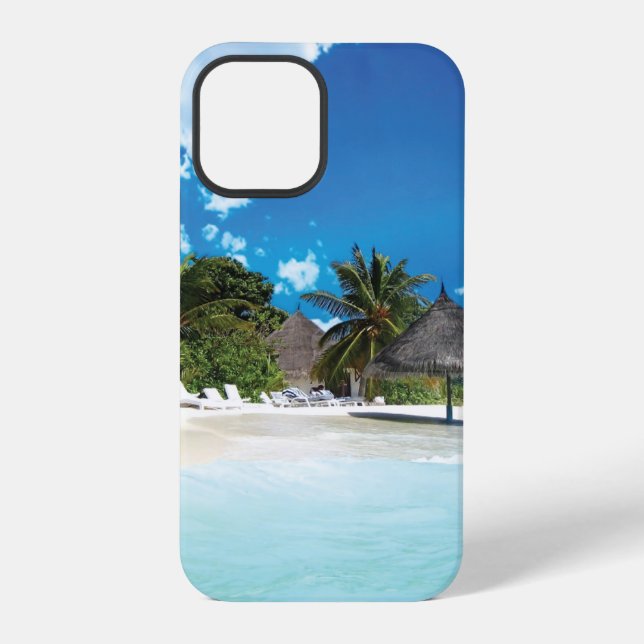Exotischer Strand iPhone 12 Pro Hülle (Rückseite)