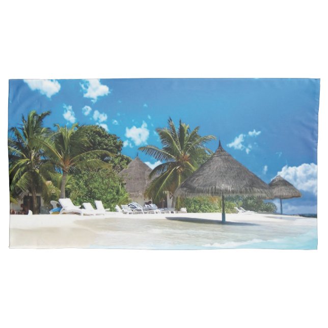 Exotischer Strand Kissenbezug (Vorderseite)