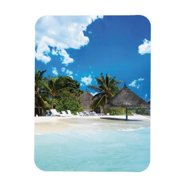 Exotischer Strand Magnet (Vertikal)