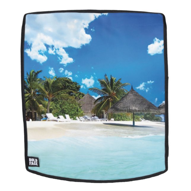 Exotischer Strand Rucksack (Abnehmbare Front)