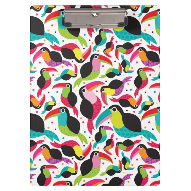 exotischer toucan Vogelhintergrund Brasiliens Klemmbrett (Vorderseite)