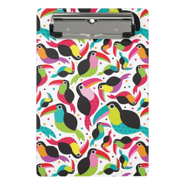 exotischer toucan Vogelhintergrund Brasiliens Mini Klemmbrett (Vorderseite)