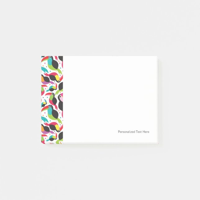 exotischer toucan Vogelhintergrund Brasiliens Post-it Klebezettel (Vorderseite)