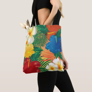 Exotischer tropischer Blumen-Entwurf Tasche
