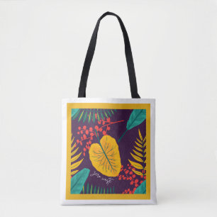 Exotischer Tropischer Botanischer Garten Tasche