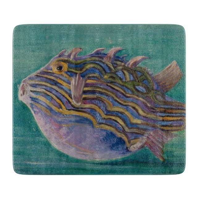 Exotischer tropischer Fisch (Unterwasser) (Mariann Schneidebrett (Vorderseite)