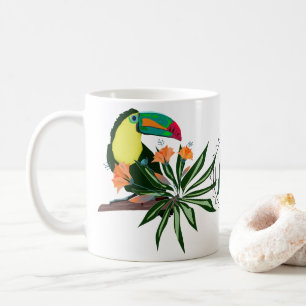 Exotischer Tukan tropischer Vogel farbenfrohe Hawa Kaffeetasse