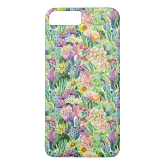 Exotisches blühendes Aquarell-Kaktus-Muster Case-Mate iPhone Hülle