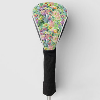 Exotisches Blütenmuster Golf Headcover