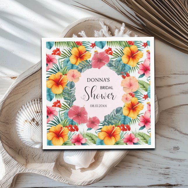 Exotisches hawaiianisches Brautparty Serviette (Von Creator hochgeladen)