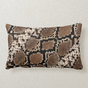 Exotisches Imitat Snakeskin photographisches Lendenkissen