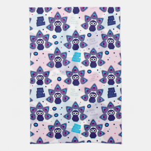 exotisches Indien-Pfaumuster Geschirrtuch