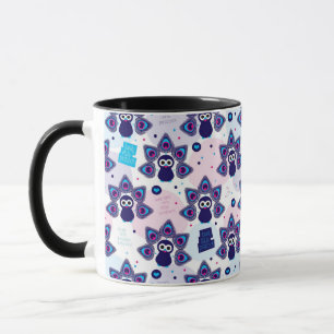 exotisches Indien-Pfaumuster Tasse