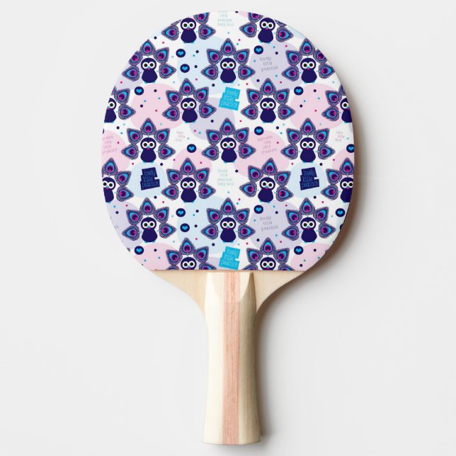 exotisches Indien-Pfaumuster Tischtennis Schläger (Vorderseite)