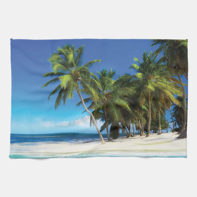 Exotisches Kissen Geschirrtuch (Horizontal)