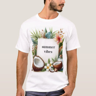 exotisches Kokosnuss-Sommer-Feeling T-Shirt