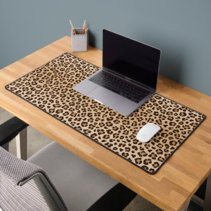 Exotisches Leoparden-Druckmuster-Design Schreibtischunterlage