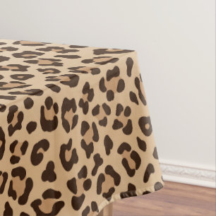 Exotisches Leoparden-Druckmuster-Design Tischdecke