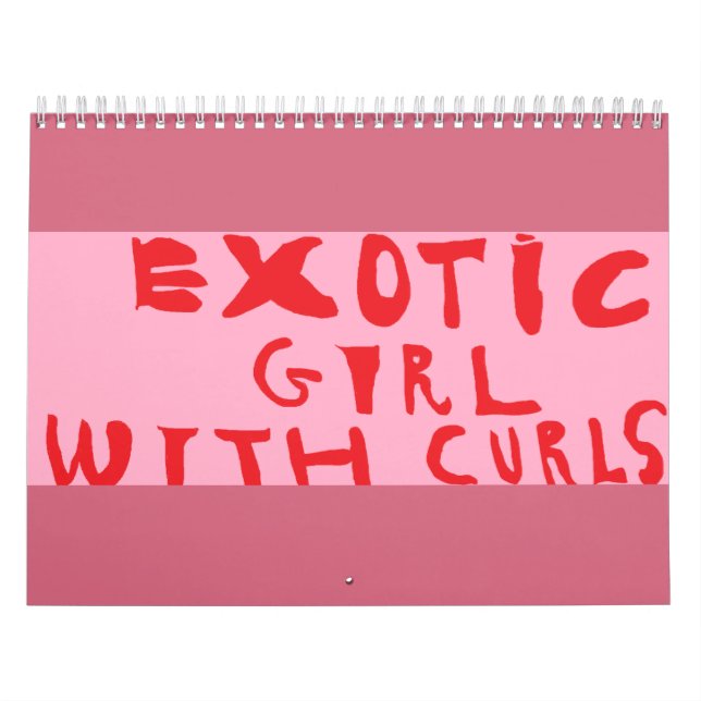 exotisches Mädchen mit Lockenkalender Kalender (Titelbild)