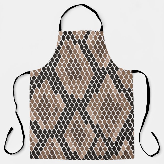 Exotisches Python-Haut-Tiermuster-Design-Schürze Schürze (Vorderseite)
