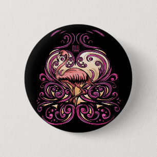 Exotisches Rosa Button