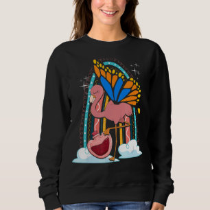 Exotisches Tier mit Regenbogen-Regenbogen-Bird-Tro Sweatshirt