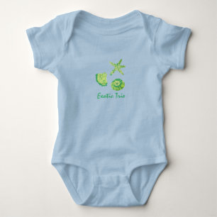Exotisches Trio Baby Strampler