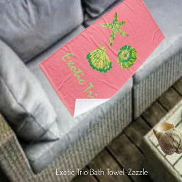 Exotisches Trio Badehandtuch