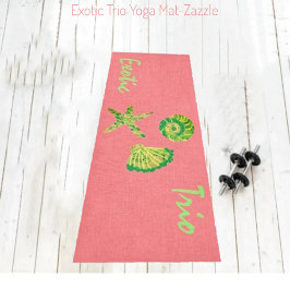 Exotisches Trio Yogamatte