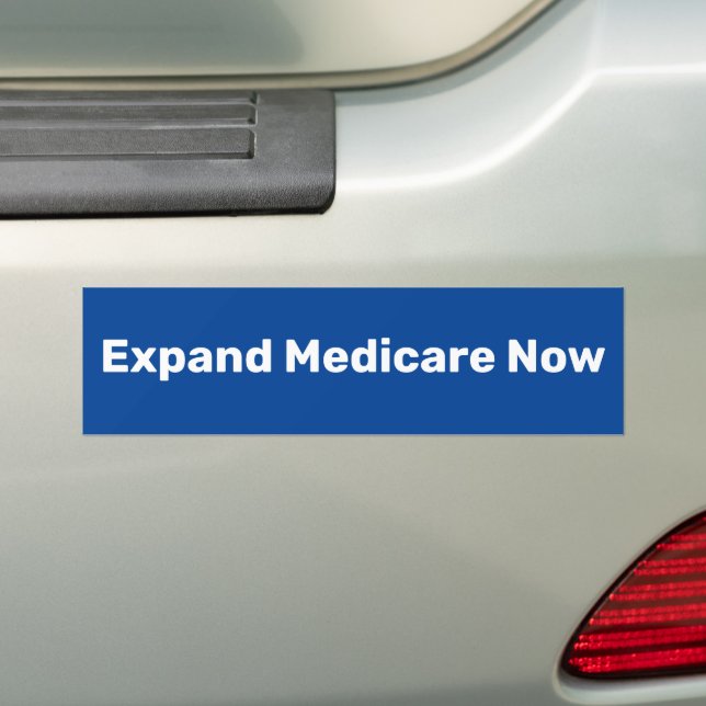 Expand Medicare Now Bumper Sticker Autoaufkleber (Auf Auto)