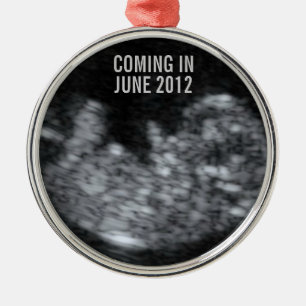 Expectant Baby Christmas Keepake Ornament Aus Metall