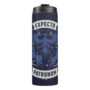Expecto Patronum Vintage Silhouette Grafik Thermosbecher